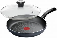 Сковорода з кришкою Tefal So' Light, 28см, алюміній, бакеліт, скло, чорний