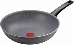 Сковорода ВОК Tefal Hard Stone,28см, алюміній, бакеліт, сірий