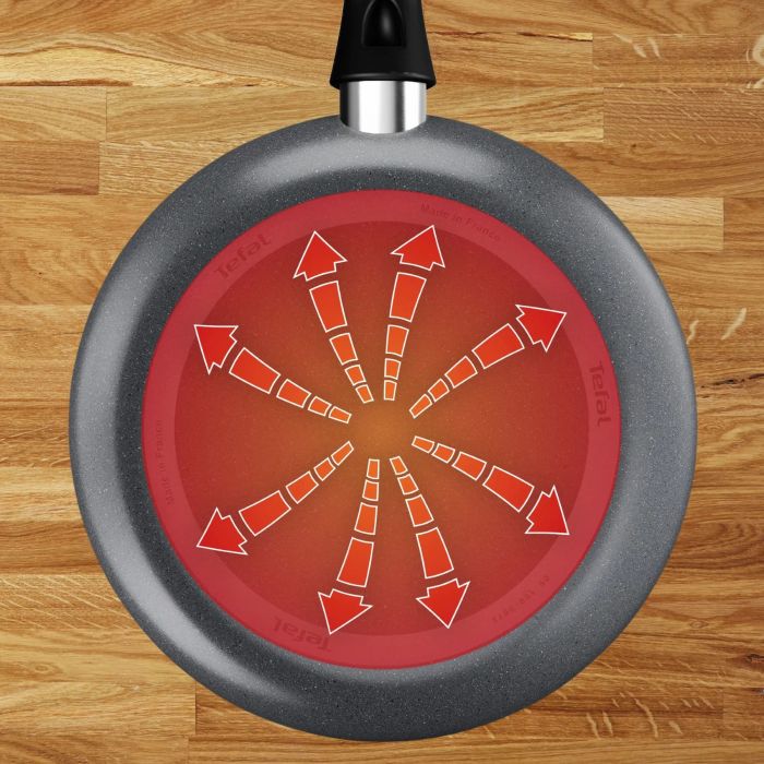 Сковорода Tefal Hard Stone, 20см, алюміній, бакеліт, сірий