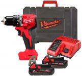 Шурупокрут-дриль акумуляторний Milwaukee BLPDRC-202C 18В 2х2А·год 60.5Нм 0·1700об·хв ЗП M12-18C кейс 1.5кг