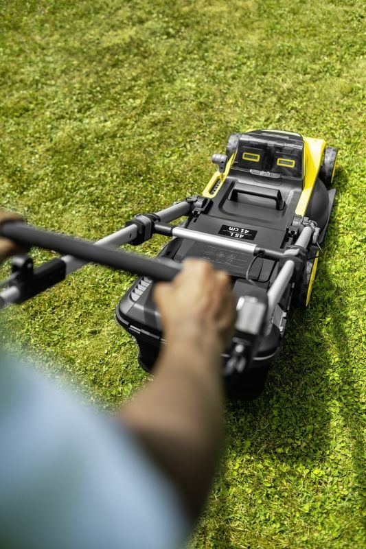 Газонокосарка акумуляторна Karcher LMO 5-18 Dual Battery Set 36В (18В+18В) акб 2х5А·год 41см 25-70см до 550м.кв