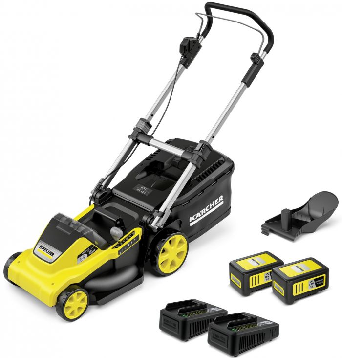 Газонокосарка акумуляторна Karcher LMO 5-18 Dual Battery Set 36В (18В+18В) акб 2х5А·год 41см 25-70см до 550м.кв