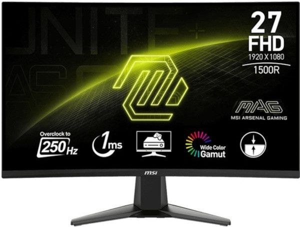 Монітор MSI 27" MAG 276CXF 2xHDMI, DP, Audio, VA, 280Hz, 0.5ms, sRGB 102%, CURVED, AdaptiveSync