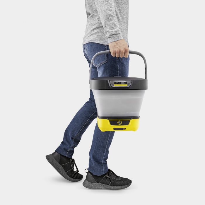 Мінімийка низького тиску акумуляторна Karcher OC 3 Foldable, 120л/год, шланг 1.8м, бак для води 8л, вага 2.2кг, USB-C