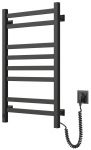 Рушникосушка Navin електрична Авангард, 800х480х71мм, таймер-регулятор, сталь, чорний муар, праве підключення