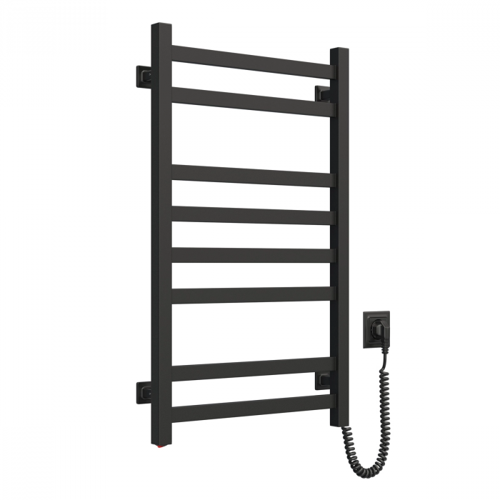 Рушникосушка Navin електрична Авангард, 800х480х71мм, кнопка, сталь, чорний муар, праве підключення