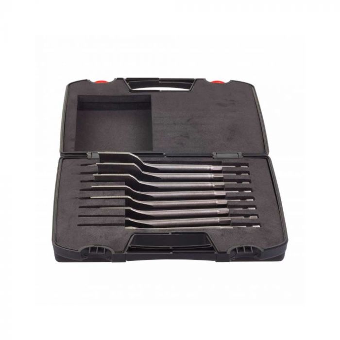 Свердло по дереву перове Milwaukee, набір 8шт, 12-32мм, шестигранний хвостовик, кейс