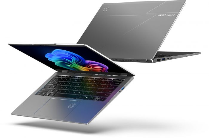 Ноутбук Acer Swift Go 14 SFG14-64 14" WUXGA OLED, AMD R7-350, 32GB, F1TB, UMA, Win11, сріблястий