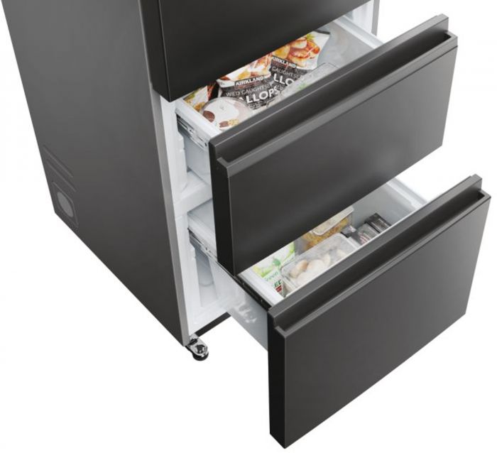 Холодильник Haier багатодверний, 190.5x70х64.8, холод.відд.-354л, мороз.відд.-174л, 3дв., А+, NF, інв., дисплей, зона нульова, чорний