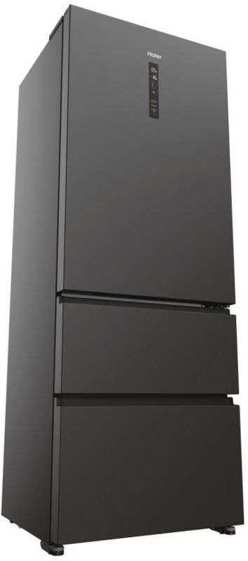 Холодильник Haier багатодверний, 190.5x70х64.8, холод.відд.-354л, мороз.відд.-174л, 3дв., А+, NF, інв., дисплей, зона нульова, чорний