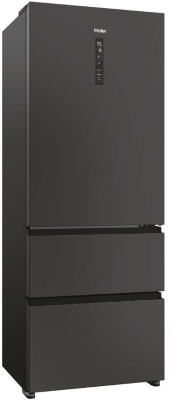 Холодильник Haier багатодверний, 190.5x70х64.8, холод.відд.-354л, мороз.відд.-174л, 3дв., А+, NF, інв., дисплей, зона нульова, чорний