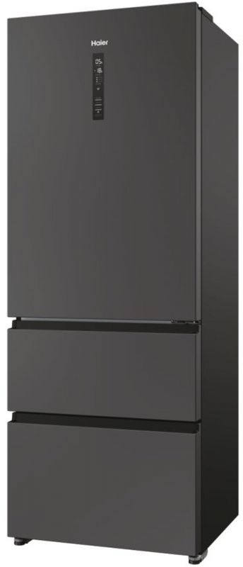 Холодильник Haier багатодверний, 190.5x70х64.8, холод.відд.-354л, мороз.відд.-174л, 3дв., А+, NF, інв., дисплей, зона нульова, чорний