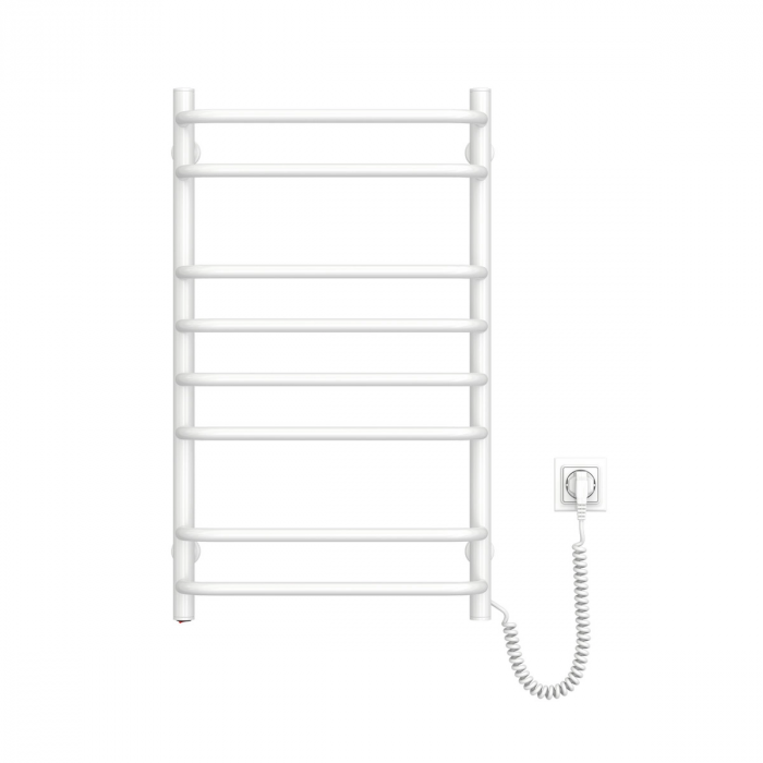 Рушникосушка Navin електрична Симфонія, 800х480х150мм, кнопка, сталь, білий, праве підключення