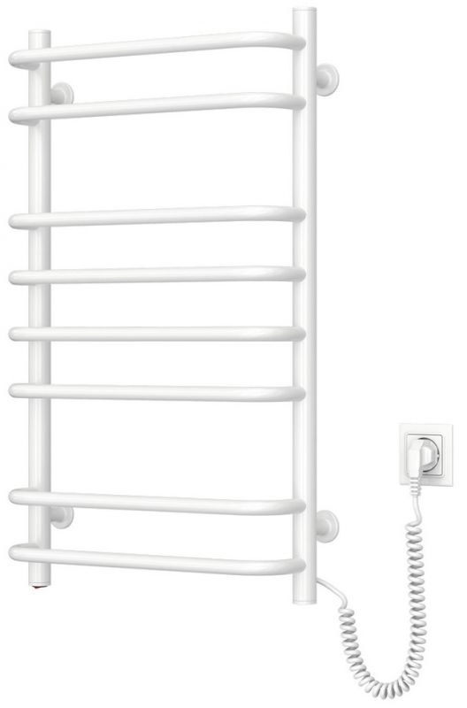 Рушникосушка Navin електрична Симфонія, 800х480х150мм, кнопка, сталь, білий, праве підключення