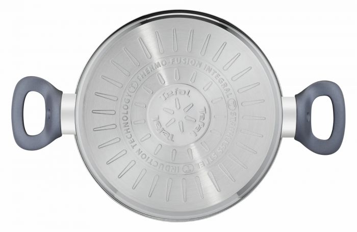 Каструля Tefal Daily Cook з кришкою, 24см, нержавіюча сталь, алюміній, бакеліт