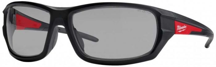 Окуляри захисні Milwaukee Performance, протиосколкові, лінзи-сірі, полікарбонат