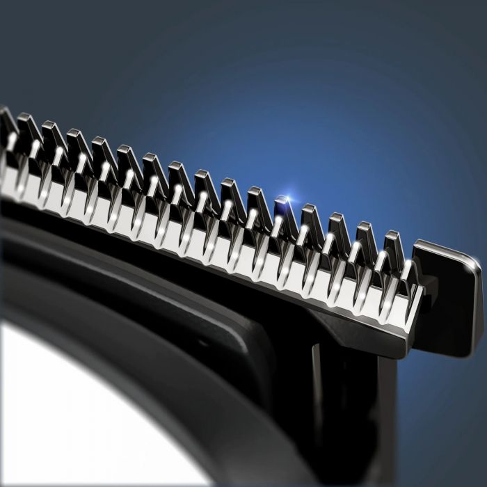 Тример Rowenta Trim&Style, для бороди, носа, вусів і голови, мережа+акум., насадок-7, сталь, білий