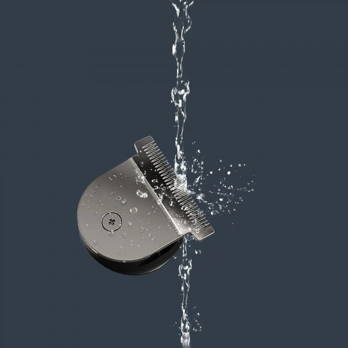 Тример Rowenta Trim&Style, для бороди, носа, вусів і голови, мережа+акум., насадок-7, сталь, білий