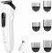 Тример Rowenta Trim&Style, для бороди, носа, вусів і голови, мережа+акум., насадок-7, сталь, білий
