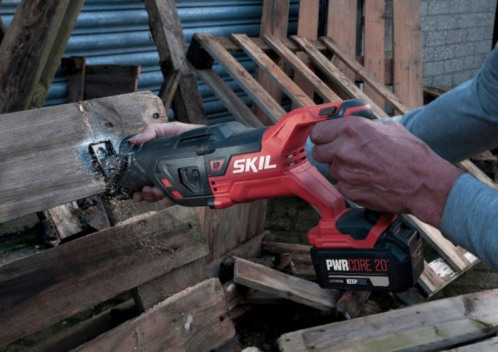 Пила шабельна акумуляторна SKIL 3480 CB XP безщіткова 20В 1х5А·год пропил 265мм хід 29мм 2.9кг