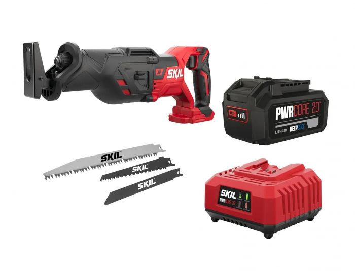 Пила шабельна акумуляторна SKIL 3480 CB XP безщіткова 20В 1х5А·год пропил 265мм хід 29мм 2.9кг