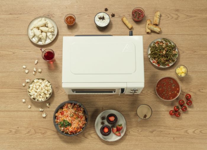 Мікрохвильова піч Gorenje, 20л, мех. керув., 700Вт, гриль, бежевий