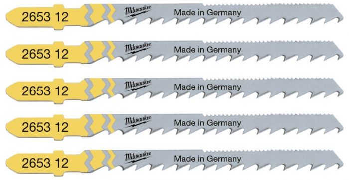 Полотно пиляльне для електролобзика Milwaukee Special по дереву, крок зуба 4.5мм х 75мм, 5шт