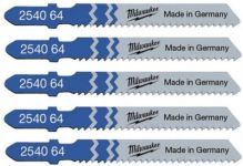 Полотно пиляльне для електролобзика Milwaukee T118B по металу, крок зуба 2мм х 55мм, 5шт