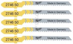 Полотно пиляльне для електролобзика Milwaukee T119BO по дереву, крок зуба 2мм х 50мм, 5шт