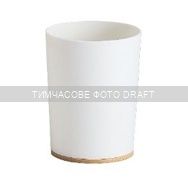 Склянка для зубних щіток Ardesto Minimalism 7.8x11.3см, поліпропілен, бамбук, білий