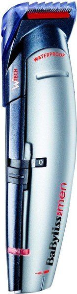 Набір для стрижки Babyliss, для голови, вусів, бороди,носа і тіла, мережа+акум., насадок-10, сріблястий