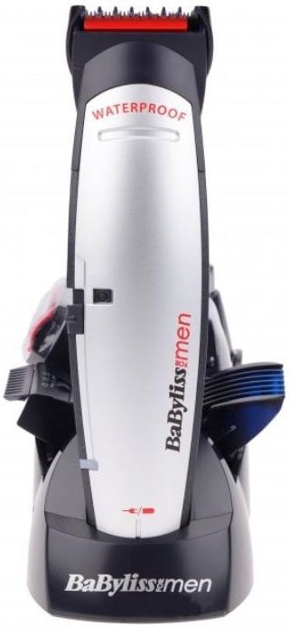 Набір для стрижки Babyliss, для голови, вусів, бороди,носа і тіла, мережа+акум., насадок-10, сріблястий