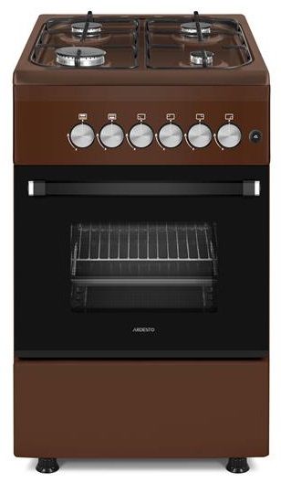 Плита Ardesto газова, 50л, 50x60см, електропідпал, форсунки LPG (підключення газового балона), коричневий