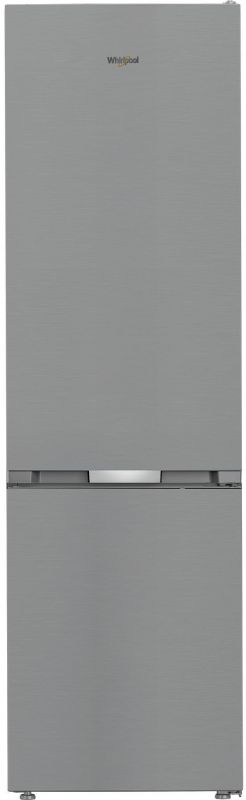 Холодильник Whirlpool з нижн. мороз., 203.5x60х66.3, холод.відд.-231л, мороз.відд.-104л, 2дв., А++, NF, інв., зона нульова, нерж