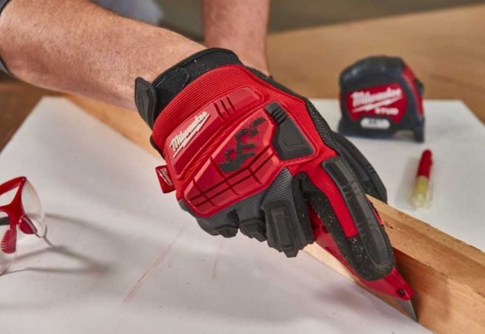 Рукавички робочі Milwaukee Impact Demolition, поліестер/спандекс/нітрил, р.8/M, чорні