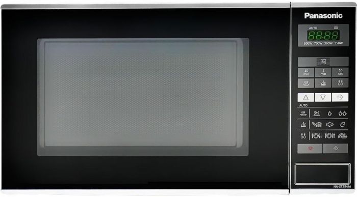 Мікрохвильова піч Panasonic, 20л, 800Вт, дисплей, відкр.кнопкою, нерж