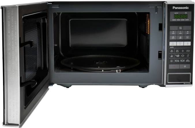 Мікрохвильова піч Panasonic, 20л, 800Вт, дисплей, відкр.кнопкою, нерж