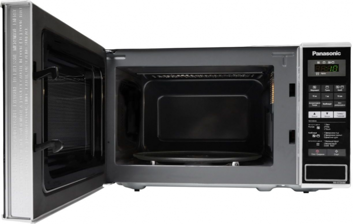 Мікрохвильова піч Panasonic , 20л, 800Вт, гриль, дисплей, нерж
