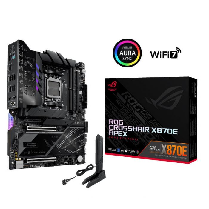 Материнcька плата ASUS ROG CROSSHAIR X870E APEX sAM5 X870E 4xDDR5 M.2 USB Type-C WiFi BT ATX
