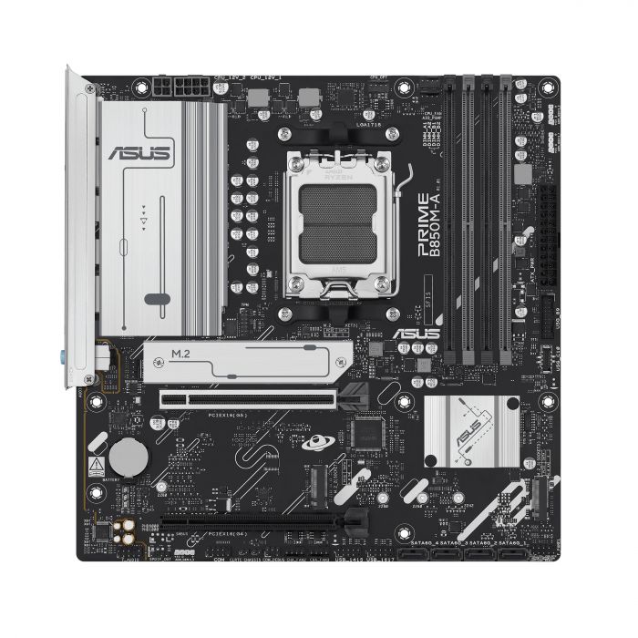 Материнcька плата ASUS PRIME B850M-A-CSM sAM5 B850 4xDDR5 M.2 HDMI DP mATX
