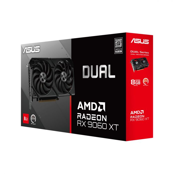 Вiдеокарта ASUS Radeon RX 9060 XT 8GB GDDR6 DUAL-RX9060XT-8G
