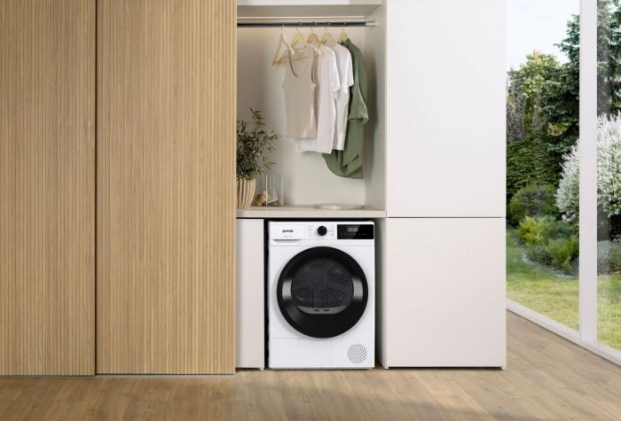 Сушильна машина Gorenje DHNE82/P конденсаційна, 8кг, А++, 60см, дисплей, білий