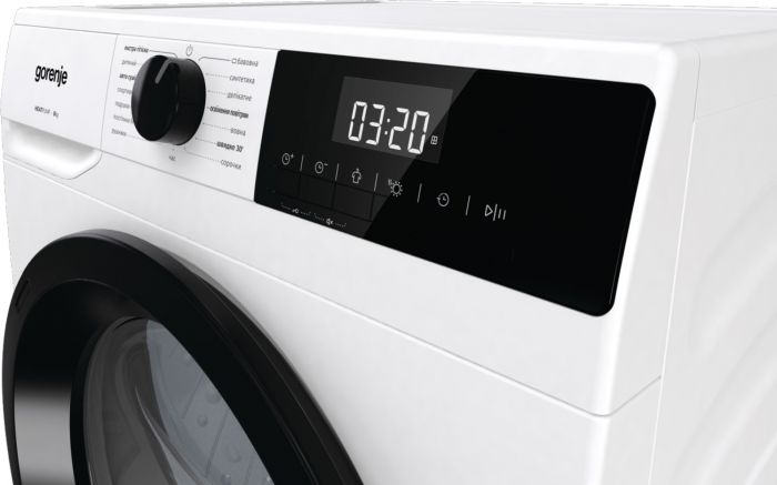 Сушильна машина Gorenje DHNE82/P конденсаційна, 8кг, А++, 60см, дисплей, білий