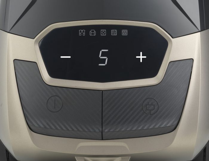 Пилосос Gorenje мішковий, 890Вт, 4л, HEPA, телескоп, LED-дисплей, турбощітка, чорний