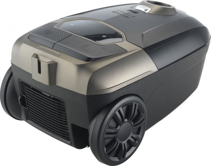 Пилосос Gorenje мішковий, 890Вт, 4л, HEPA, телескоп, LED-дисплей, турбощітка, чорний