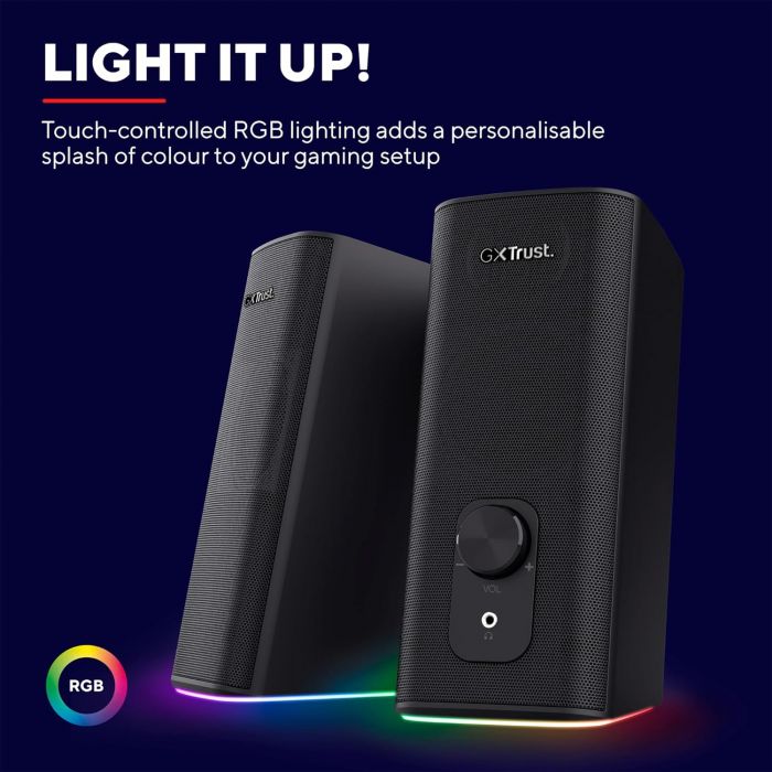 Акустична система Trust GXT 612 Cetic 2.0, BT/USB/AUX, чорний