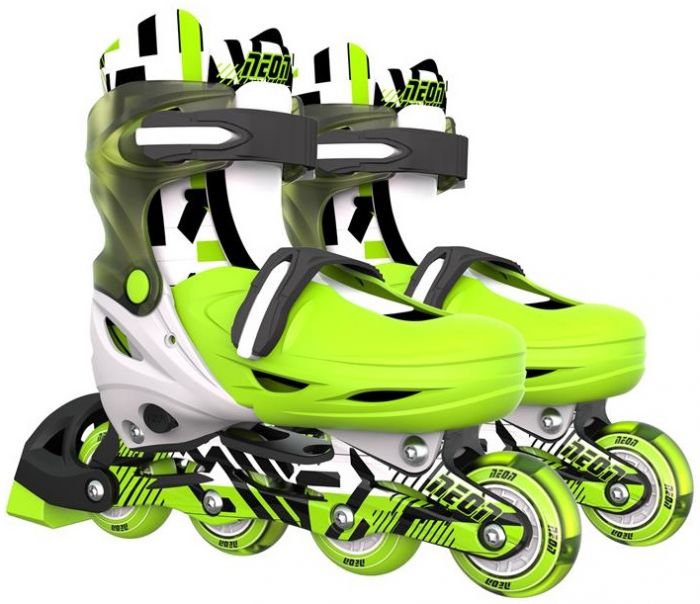 Роликові ковзани Neon Inline, розмір 30-33, зелений