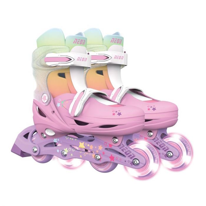 Роликові ковзани Neon Inline, розмір 30-33 веселка
