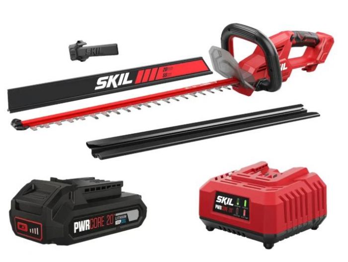 Кущоріз акумуляторний SKIL 0440 CA безщітковий 20В акб 1х2.5А·год 55см крок різу 20мм 2.15кг