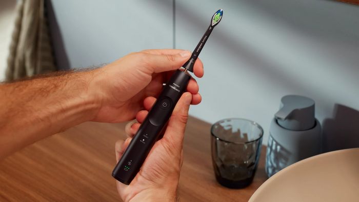 Щітка зубна електр. Philips, Sonicare 5500 Series, 62т. колив/хв, насадок-1, чорний